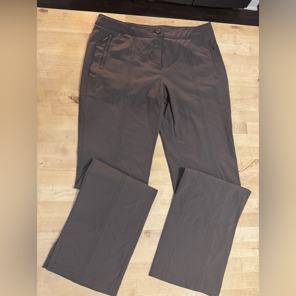 Luisa Cerana Brown athlesiure style pants rare!